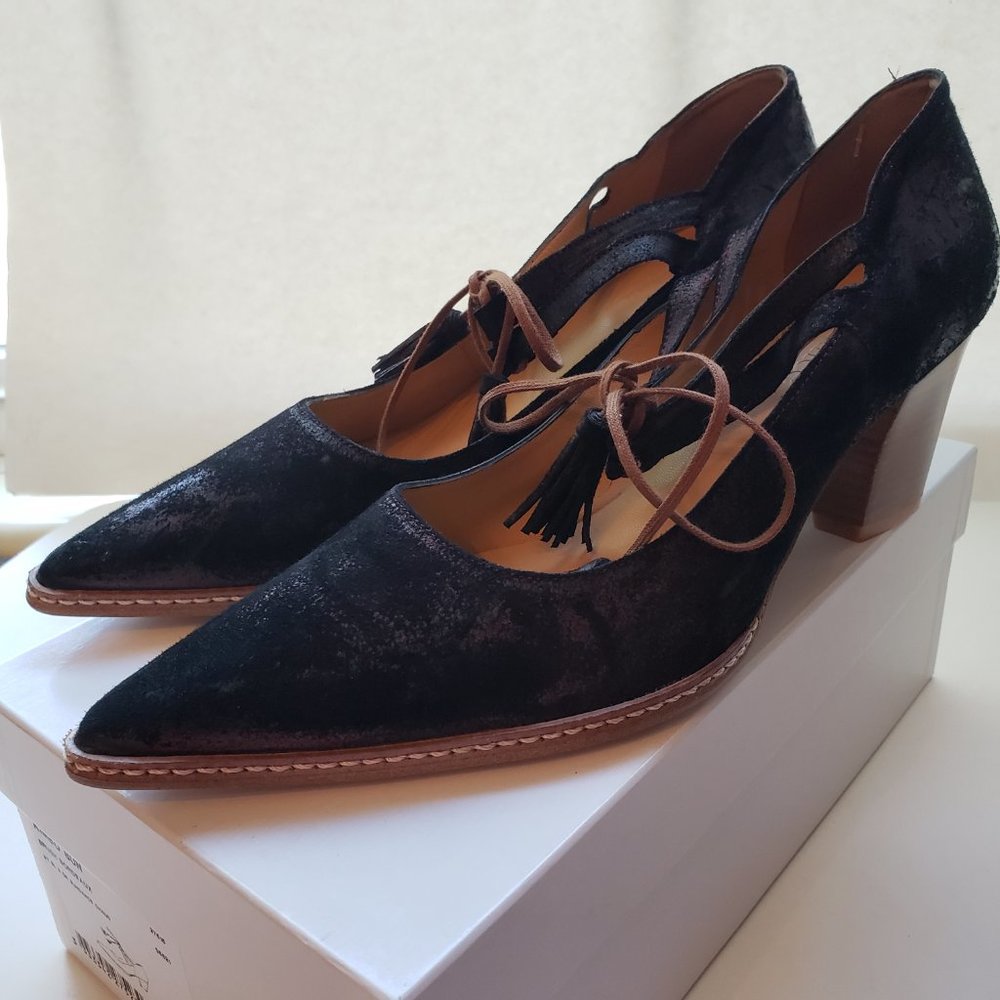 NWT Sundance NATALIA LACED HEELS.